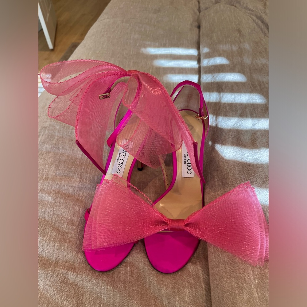 JIMMY CHOO AVELINE BOW HEELS - Picture 4 of 6